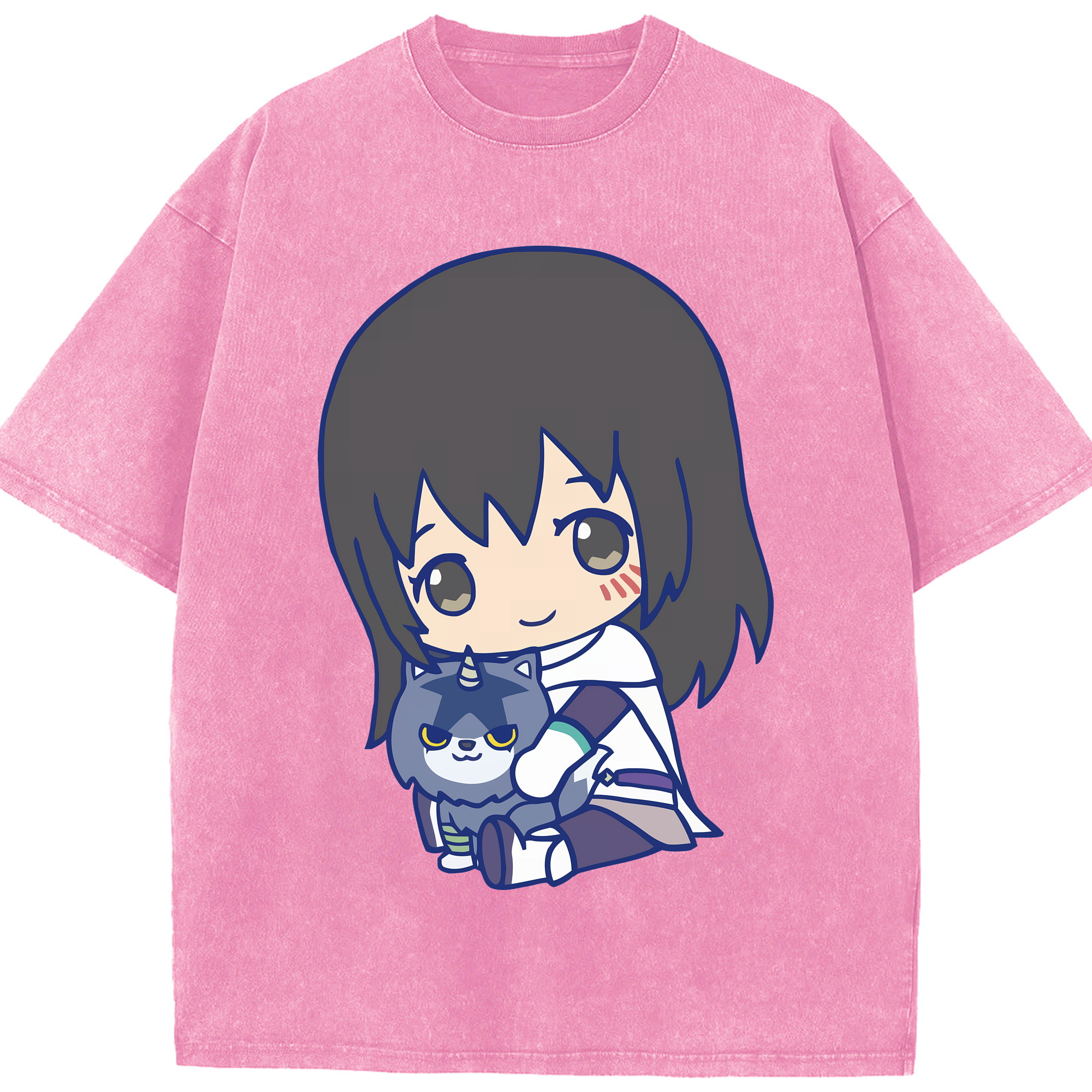 （画像用） 転スラ Regarding Reincarnated to Slime 綿100% ヴィンテージ風 半袖Tシャツ（フロントプリント）